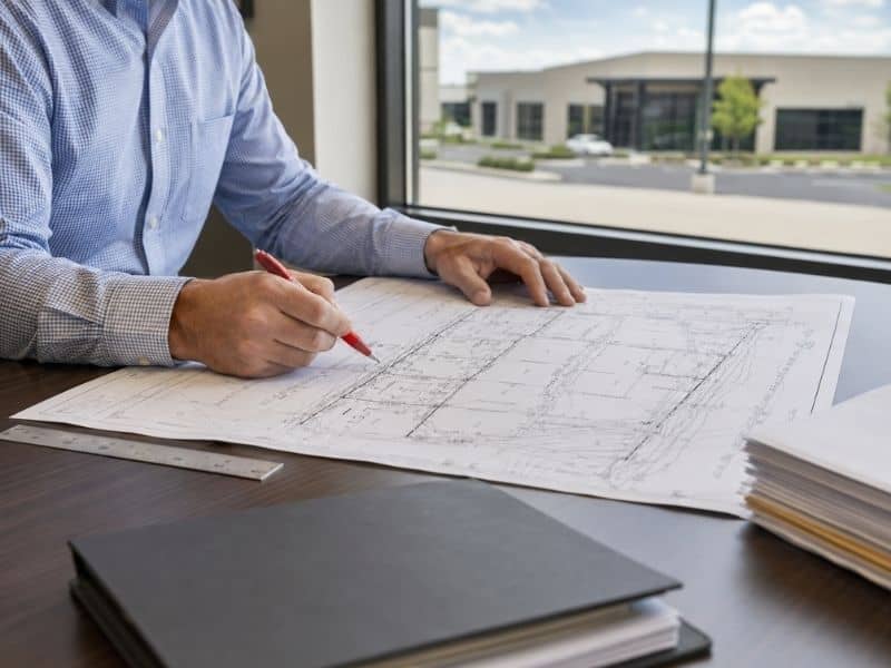 ALTA Survey plat and title documents reviewed before a commercial property closing in McKinney Texas